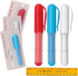 Fabric Chalk Markers for Sewing,Quilting,Crafting|Erasable Tailor’s Chalk|Work on Various Fabrics|Dosing Wheel Drawing Intricate Patterns Precise Lines-Per Pack(Red,Blue,White and 1 Ruler)