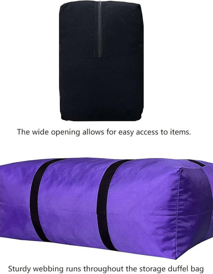 Extra Large Duffle Bag for Travel, Big Foldable Storage Bag - Blue