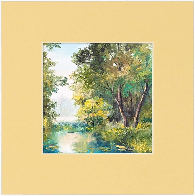 6x8 Mat for 8x10 Frame - Precut Mat Board Acid-Free Show Kit with Backing Board, and Clear Bags Marzipan Beige 6x8 Photo Matte Made to Fit a 8x10 Picture Frame Matboard for Framing, Pack of 25 Mats