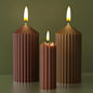 2 Pack Stripe Cylinder Pillar Spiral Candle Resin Mold - Resin Casting Silicone Molds for Home Decor & Candle Making Wave Spiral Mold