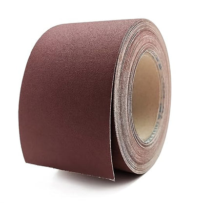 400 Grit Sandpaper Roll, 3 Inch x 49 Feet Emery Cloth Roll Aluminum Oxide Abrasive Paper Roll Continuous Sandpaper for Metalworking, Woodworker, Furniture Repair, Sanding Automotive Plumbing