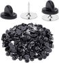 400pcs PVC Rubber Pin Backs Butterfly Clutch Pin Tie Tacks Blank for Uniform Badges Backing Holder Clasp Lapel Enamel (200 Sets)