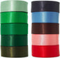 Assorted Green Satin Ribbon 1 Inch Set, 50 Yards Double Faced Pack, Into The Forest 10 Colored Ribbon Bulk for Gift Wrapping, Crafts, Flower Bouquet, Eco Environment, Earthy Day, Forest Wedding
