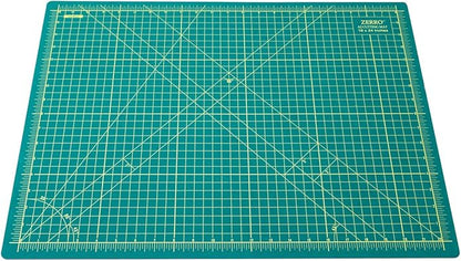 ZERRO Cutting Mat 18" x 24" Self Healing Professional Double Sided Sewing Rotary Mat Thick 5-Layer with Imperial/Metric (A2)
