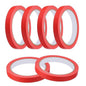 MECCANIXITY Masking Tape 0.5 Inch x 21 Yard Painter's Tape Red Paint Tapes for DIY Crafts Arts Drawing Decoration Labeling Car Painting Artist Teachers, Pack of 6
