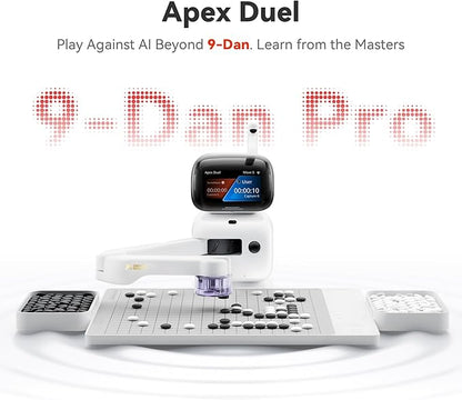 Go Professional – AI Smart Go Board with Robotic Arm, 23-Level AI for All Skill Levels, Apex Duel, Real-Time Game Review, Wi-Fi OTA Updates