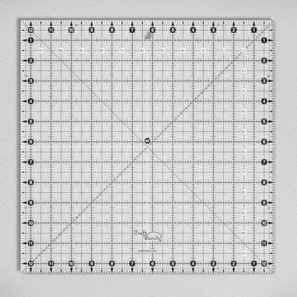 Non-Slip Square Quilt Template Ruler (12.5" x 12.5")