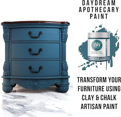 Daydream Apothecary Premium Chalk Style Paint for Furniture, Home Décor, Wood, DIY Interior Projects, Quick Dry, No Prep or Prime Needed, Matte Gray Blue - 8oz