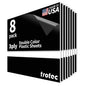Trotec TroLase | 12"x12"x1/16", 8 Pcs | Black/White/Black | 3 Ply | Modified Acrylic | Laser Engraving Double Color Plastic Sheet | Engraving Blanks for Laser, Saw, Guillotine | Made in USA
