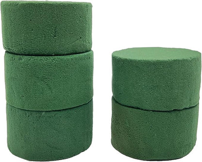 5 Pcs Floral Foam, MYYZMY 3 Inch Dry Wet Floral Foam Bricks Round for Artificial Flowers