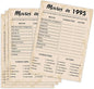 QUPT 30th Birthday Party Games, Movies in 1995 Games, Birthday Party Supplies for Adults, Fun 1995s Party Game，Pack of 30 Cards