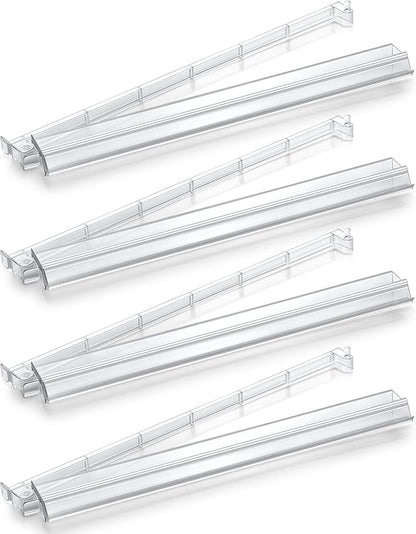 4PCS Mahjong Racks with Pushers,Clear Acrylic American Majiang Tile Racks