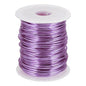 uxcell 12 Gauge / 2mm Anodized Aluminum Wire for Jewelry Craft Making, 102 Feet Bendable Flexible Wire for DIY Home Decor Gardening Sculpture, Light Purple