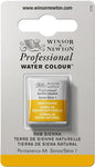 Winsor & Newton Professional Water Colour Paint, Half Pan, Raw Sienna