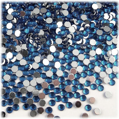 The Crafts Outlet 1,440pc Flatback Acrylic Rhinestones Round 3mm (10ss) Jet Black