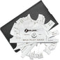 ZeeDix Metal Fillet Weld Gauge Set, Stainless Steel Welding Inspection Gauge Tool(1/8" - 1") Ulnar Metric & Inch