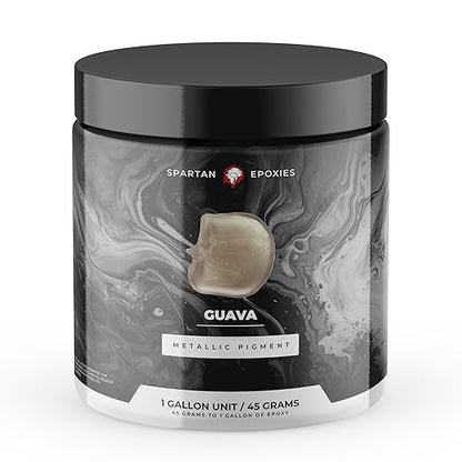Spartan Epoxies Metallic Pigment Powder for Epoxy - 30 Unique Colors, 4oz for 1 Gallon and 12oz for 3 Gallons of Clear Epoxy, Made in the USA (Guava, 4oz (45 Grams))