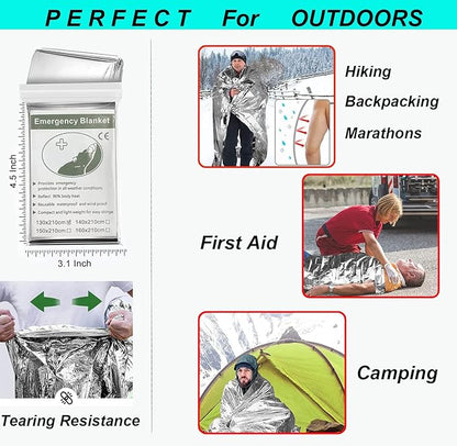 Plant Growth Mylar Films Silver Garden Greenhouse Covering Foil Sheets Space Thermal Insulation Blankets for Growth Room First Aid Marathons Survival Camping Hiking