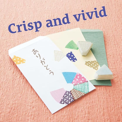 IROMOYO Stamp PAD, Traditional Japanese Ink Colour, Oil-Based Ink pad - OCHER Green