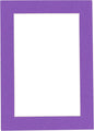 8x10 Mat Bevel Cut for 5x8 Photos - Acid Free Purple Precut Matboard with Backing Board and Crystal Clear, Self Seal Photo Mat Bag - for Pictures, Photos, Framing - 4-ply Thickness
