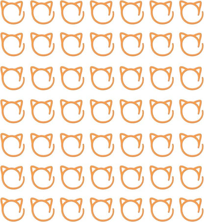 uxcell 50pcs Stitch Markers, Spiral Stitch Markers Crochet Needle Clip Counter Knit Ring Crochet Locking Sewing Accessories for DIY Handcraft Knitting and Crocheting, Orange