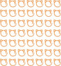 uxcell 50pcs Stitch Markers, Spiral Stitch Markers Crochet Needle Clip Counter Knit Ring Crochet Locking Sewing Accessories for DIY Handcraft Knitting and Crocheting, Orange