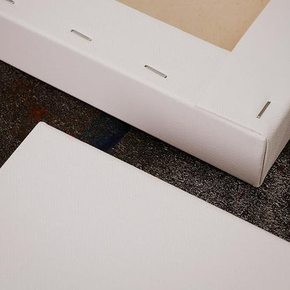 PHOENIX 12x16 Inch 2 Pack Gallery Canvas - 1.5 in Thick Canvases for Painting - Deep Edge 100% Cotton 11 Oz. Gesso Primed White Blank Professional Canvas Oil & Acrylic Paints