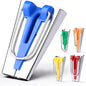 Jeimier 5 Sizes Bias Tape Makers, Upgraded Bias Binding Tape Making Tool for Fabric Quilting Sewing, Quickly Customize, Solidly Bias Quilting Tool, 1/4IN 3/8IN 1/2IN 3/4IN 1IN