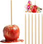 400 pcs Candy Apple Skewer Sticks, PEOUWNES 5mm 5.5 inch Caramel Apple Sticks, Corn Dog Sticks, Rock Candy Stick, Bamboo Skewers for Corn Cob Kabob, Lollipop, Grill