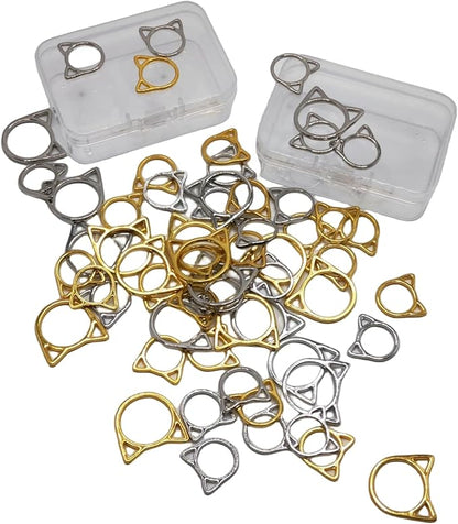 Hilsayum Cat Stitch Markers Cute Stitch Markers Metal Stitch Marker for Crocheting