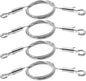 4PCS Picture Hanging Wire Kit Supports 66lbs,Hanging System with Adjustable Photo Hook and 2.5m x1.5mm Stainless Steel Wire Rope for Hanging Frame Picture Photo Mirror Artwork Light Flowerpot