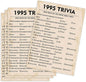 QUPT 30th Birthday Party Games, 1995 Trivia Games, Birthday Party Supplies for Adults, Fun 1995s Party Game，Pack of 30 Cards