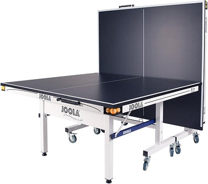 JOOLA Rally TL Professional MDF Indoor Ping Pong Table w/Quick Clamp Table Tennis Net & Post Set - 10 Minute Easy Assembly - Corner Ball Holders - Tournament Quality - Includes Playback Mode