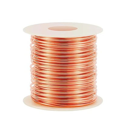 22 Gauge/ 0.6 mm 590 Feet 1 Pound 99.9% Dead Soft Copper Wire for Electroculture Gardening, Jewelry Making, Beading, Science Projects, DIY Artwork