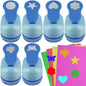Set 6 Craft Hole Punch 1-inch, Craft Punchers - Heart, Circle, Star, Butterfly, Maple Leaf, Flower Paper Punch Sets for Crafting & DIY Projects. (Set 6)