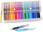BAYTORY 24Pcs Colored Erasable Gel Pens, Fine Point 0.7mm, Retractable Assorted Colors Pen with Eraser, Smooth Writing Erasable Pens for Drawing Crossword Puzzles