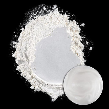 Ceya Mica Powder, 5.3oz/ 150g Porcelain White Pearlescent Effect Colorant Pigment Powder for Epoxy Resin, Tumblers, Slime Bath Bomb, Soap Dye, Slime, Candle, Resin Crafting, Paint,Jewelry, Nail Polish
