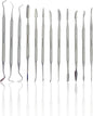 CYNAMED Stainless Steel Spatula Wax & Clay Sculpting Tool Carver Set (12PK)