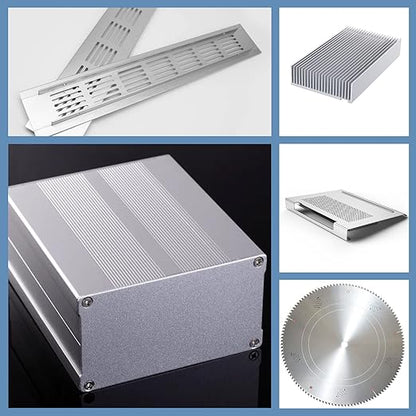 2Pack Aluminum Sheet & Plates 6 x 12 x 1/8 Inch, 6061 Heavy Duty Aluminum Sheets with Protective Film, 3MM Thick Flat Plain Panel Sheet for Crafting Structural Framing Base Plate