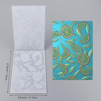 BAOFALI 3D Embossing Folders Lemon Textured for Card Making,Embossing Template Paper Card Embossing Stencil for DIY Scrapbooking Photo Album Card Paper Craft Decoration 6.3" L x 4.5" W