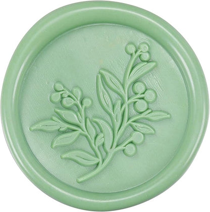Yoption 15 Pieces Sage Green Glue Gun Sealing Wax Sticks for Wax Seal Stamp, Great for Wedding Invitations, Envelopes, Cards, Christmas Gift Ideas, Wine Packages