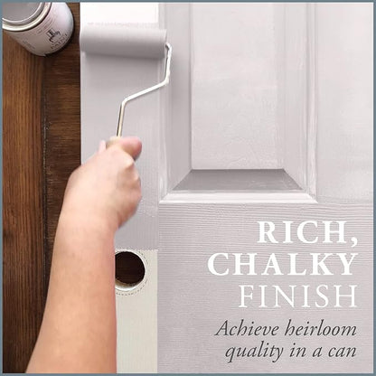 AMY HOWARD AT HOME Chalk-Based One Step Paint for Furniture, Cabinetry, Decor, Finish, and More | No Stripping, Sanding, or Priming | Ultra-Light Base | 16 Ounce | Spa White