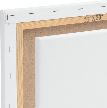 Centurion Deluxe Professional Oil Primed Linen Stretched Canvas, 11oz Linen, 24x36 - Box of 6, 0.67" Deep Canvases, Kiln-Dried Stretchers, Back Stapled, Premium Medium Weight Canvas for Oil Paintings