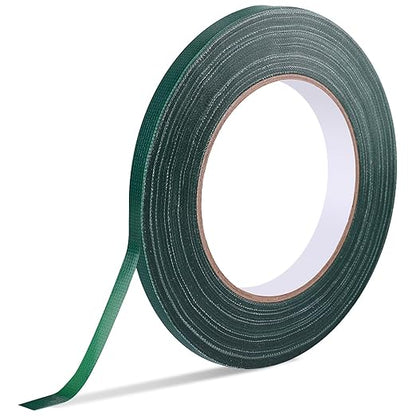 GLAMFIELDS Floral Tape Green, Flower Wrap Adhesive Waterproof Tape for Bouquets 0.25" (60 Yd/180 Ft) - 1 Roll
