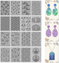 CHGCRAFT 16 Sheets Animal and Plant Clay Texture Mat Ocean Polymer Clay Texture Sheets DIY Tools for Pottery Earring Jewelry Making Stamp Engraving Machines, 4x2.6inch