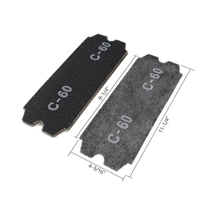 SCOTTCHEN Drywall Sanding Screen Mesh Sheet 4-3/16" x 11-1/4" Grit #60-12pcs