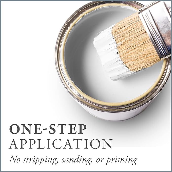 Amy Howard Home - One Step Paint - Weybridge White 32 oz Quart - Eco-Friendly, All in one Chalky Finish Paint Durable Cabinet, Furniture, Home Decor, Crafts and more. Built in Primer and Top Coat. No