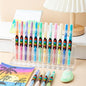 48 Colors Paint Markers, Dual-Color Acrylic Pens with Brush Tips, Double Tipped for Rocks & Art Supplies (24Pcs/48Colors)