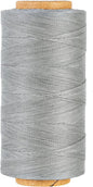 Thin Wax Polyester Thread, 0.45mm, 547 Yards, 3 Ply Round Waxed Cord Strings for Sewing, Beading, Binding, Micro Braiding, Fine Leather Craft and Micro Macrame Jewelry - Gray