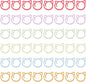 MBAIYO 48pcs Cat Stitch Markers for Crocheting, Cat Metal Crochet Stitch Marker Ring Multicolor Knitting Stitchs Markers Spiral Crochet Stitchs Marker Set for DIY Weaving Knitting Sewing Tools